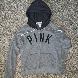 VS PINK Iowa Zip Up Hoodie